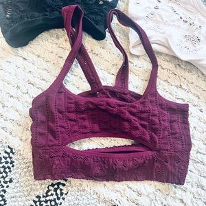 FREE PEOPLE Intimately Bra in Burgundy
